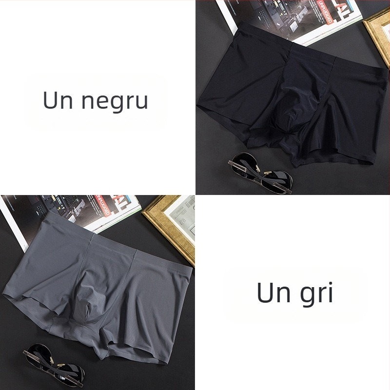 Bărbați, lenjerie intimă subțire, fără sudură, boxeri, chiloți de afaceri, respirabili, de vară, confortabili