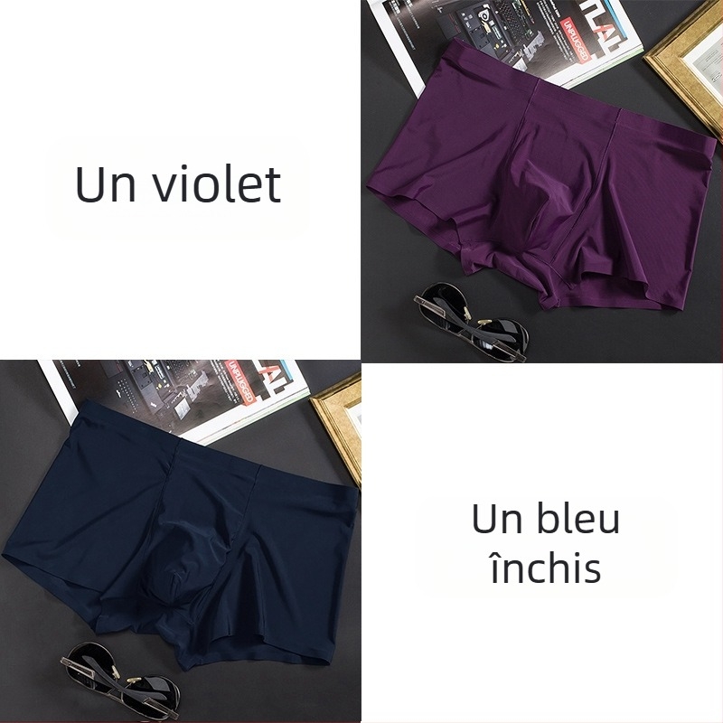 Bărbați, lenjerie intimă subțire, fără sudură, boxeri, chiloți de afaceri, respirabili, de vară, confortabili
