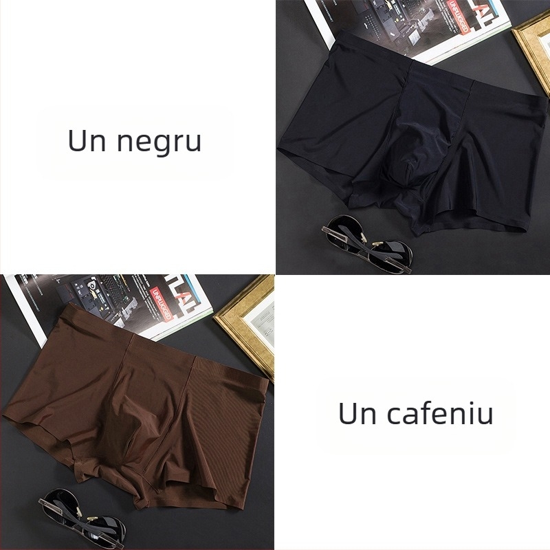 Bărbați, lenjerie intimă subțire, fără sudură, boxeri, chiloți de afaceri, respirabili, de vară, confortabili