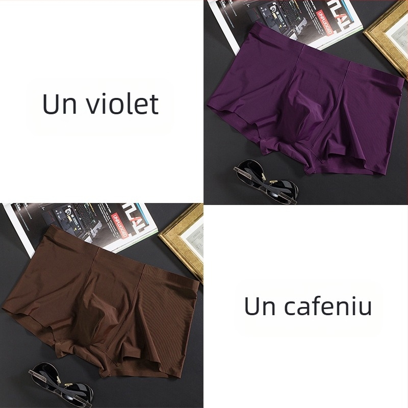 Bărbați, lenjerie intimă subțire, fără sudură, boxeri, chiloți de afaceri, respirabili, de vară, confortabili