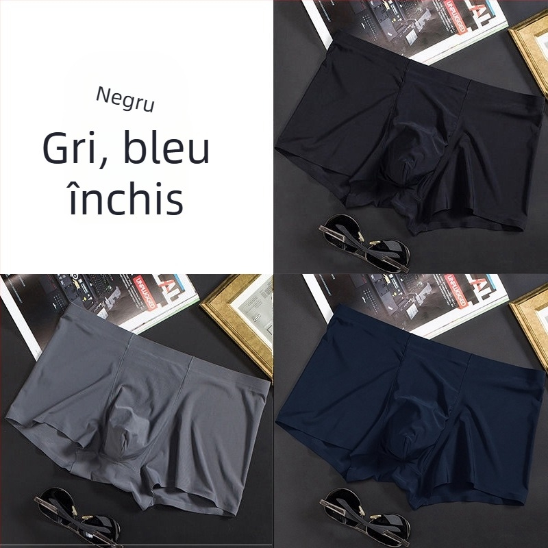 Bărbați, lenjerie intimă subțire, fără sudură, boxeri, chiloți de afaceri, respirabili, de vară, confortabili