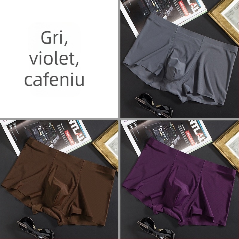 Bărbați, lenjerie intimă subțire, fără sudură, boxeri, chiloți de afaceri, respirabili, de vară, confortabili