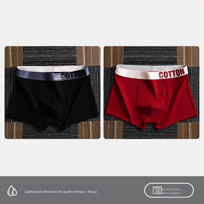 Lenjerie intimă pentru femei Yalu, boxeri pentru bărbați, bumbac pur, pantaloni scurți din bumbac, antibacterieni, cusături interioare, absorbanți de transpirație, mărime mare