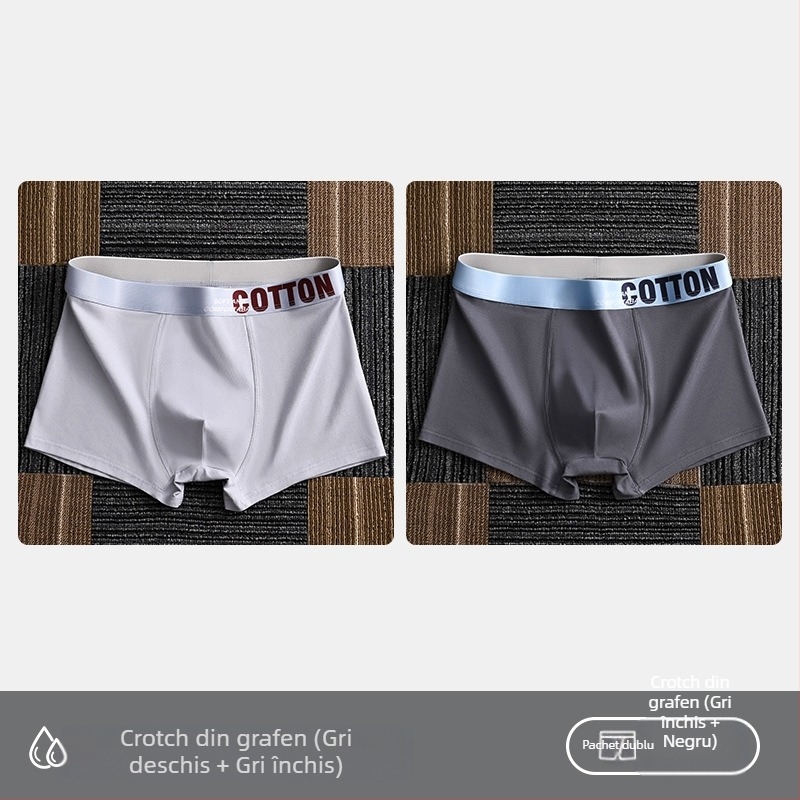 Lenjerie intimă pentru femei Yalu, boxeri pentru bărbați, bumbac pur, pantaloni scurți din bumbac, antibacterieni, cusături interioare, absorbanți de transpirație, mărime mare