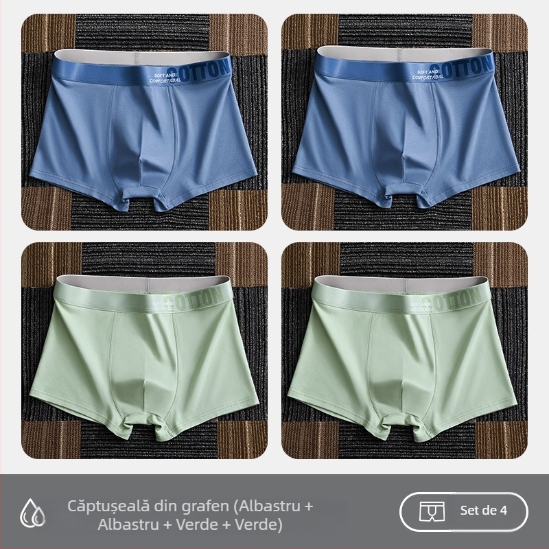 Lenjerie intimă pentru femei Yalu, boxeri pentru bărbați, bumbac pur, pantaloni scurți din bumbac, antibacterieni, cusături interioare, absorbanți de transpirație, mărime mare