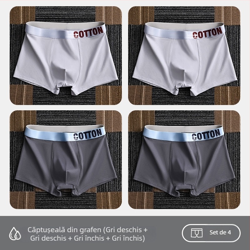 Lenjerie intimă pentru femei Yalu, boxeri pentru bărbați, bumbac pur, pantaloni scurți din bumbac, antibacterieni, cusături interioare, absorbanți de transpirație, mărime mare