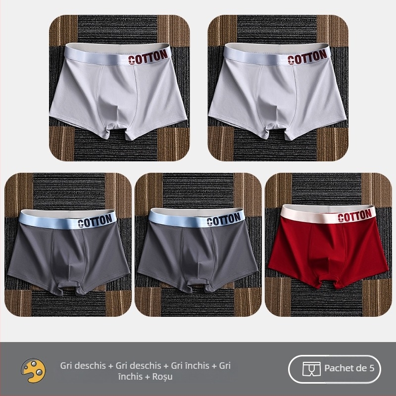 Lenjerie intimă pentru femei Yalu, boxeri pentru bărbați, bumbac pur, pantaloni scurți din bumbac, antibacterieni, cusături interioare, absorbanți de transpirație, mărime mare