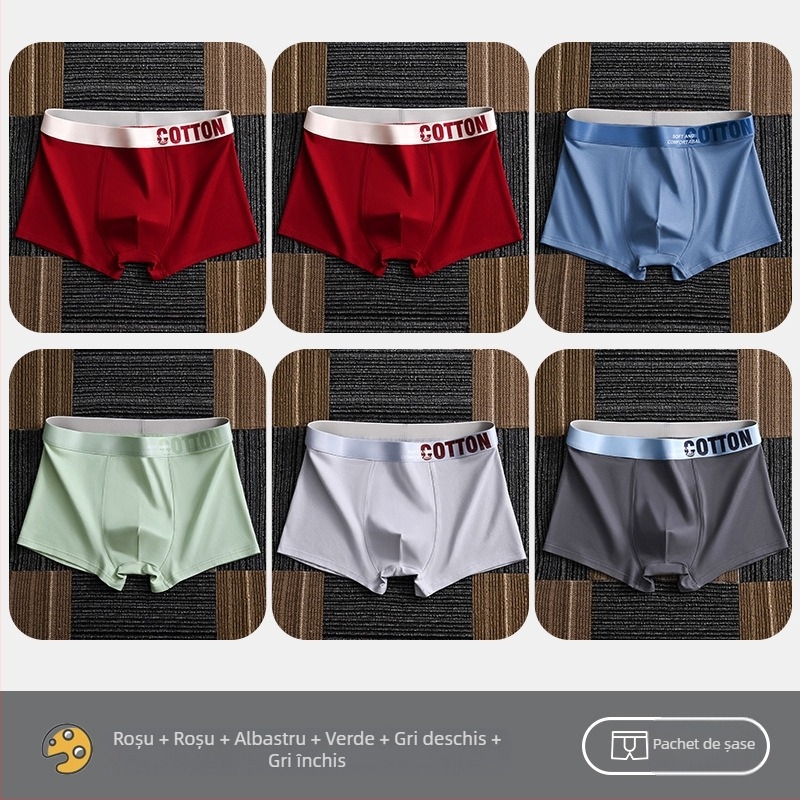 Lenjerie intimă pentru femei Yalu, boxeri pentru bărbați, bumbac pur, pantaloni scurți din bumbac, antibacterieni, cusături interioare, absorbanți de transpirație, mărime mare