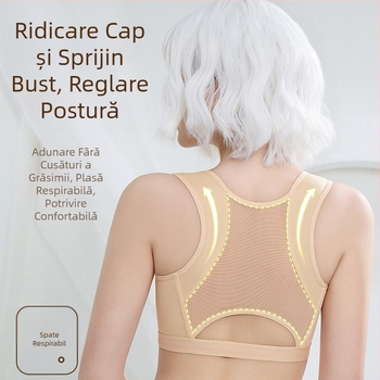 Sutien modelator cu cataramă frontală, reglabil, Super Push-up, pentru piept mic, lenjerie intimă mare