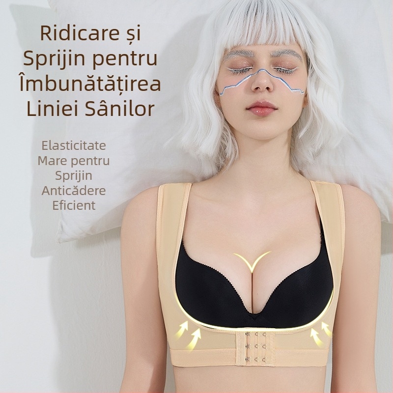 Sutien modelator cu cataramă frontală, reglabil, Super Push-up, pentru piept mic, lenjerie intimă mare