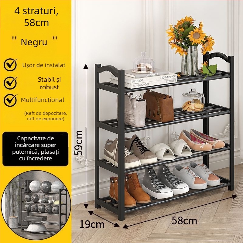 Suport pentru pantofi multi-strat, simplu pentru ușă, dormitor studențesc, rezistent la praf și puternic, popular, pentru depozitarea dulapului de pantofi