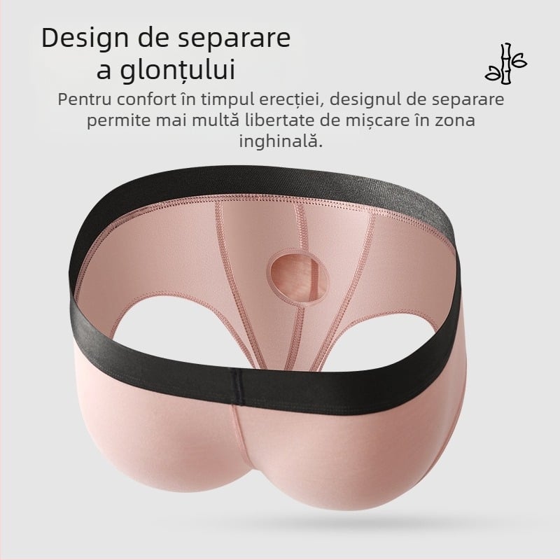 Lenjerie intimă detașată pentru bărbați, cu model Gun-Shot, tip U, convex, cu buzunar mare, personalizată, confortabilă și respirabilă, boxeri