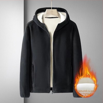 Cardigan nou cu glugă Wei Yi pentru bărbați, toamnă/iarnă, căptușit cu fleece, îngroșat, Wei Yi Olympic, jachetă cu glugă, calitate superioară