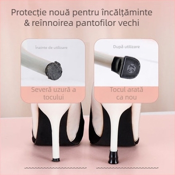 Toc stiletto protector capac silențios tocuri înalte accesorii toc toc înlocuire toc capac amortizor pad rezistent la uzură capac amortizor