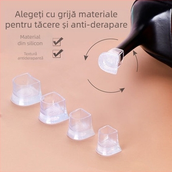 Toc stiletto protector capac silențios tocuri înalte accesorii toc toc înlocuire toc capac amortizor pad rezistent la uzură capac amortizor