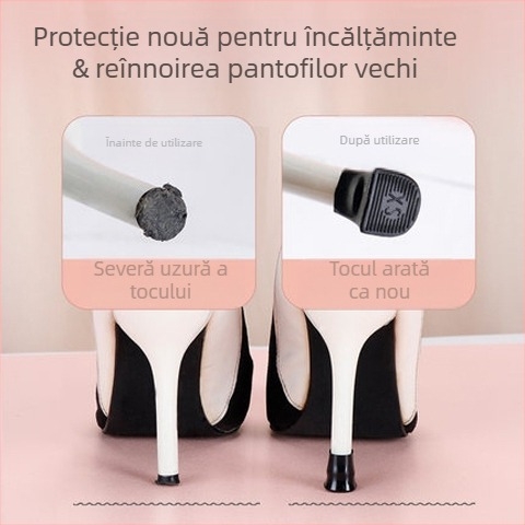 Toc stiletto protector capac silențios tocuri înalte accesorii toc toc înlocuire toc capac amortizor pad rezistent la uzură capac amortizor