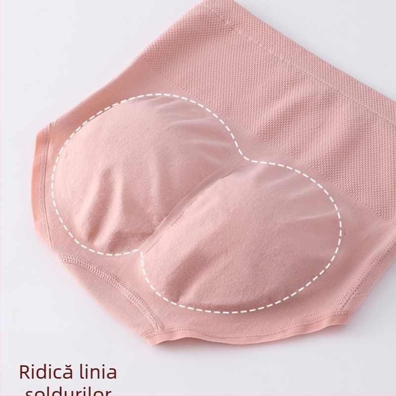 Lenjerie intimă pentru femei, căptușită cu fleece, de toamnă și de iarnă, din bumbac, talie înaltă, cu contractură la burtă, ridicare a șoldurilor, protecție la talie, chiloți calde și rezistente la frig