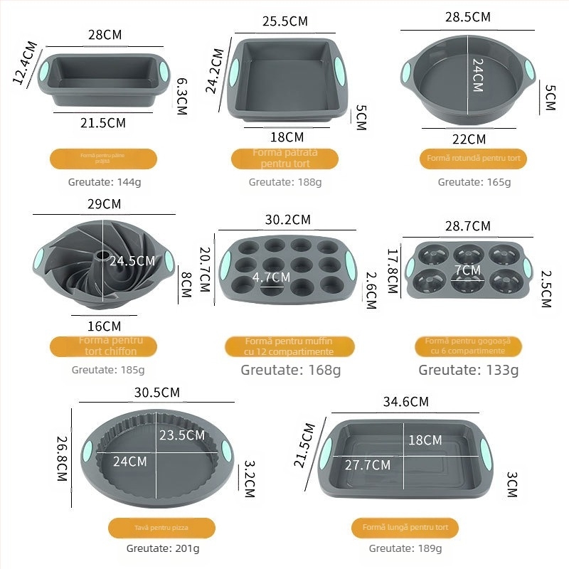 Mufă de copt din silicon, două culori, mufă pentru tort, tavă de copt din silicon șifon, mufă pentru prăjitură cu ceașcă Mafen, mufă pentru gogoși