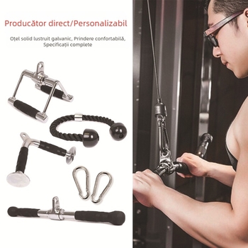 En-gros, mâner de tragere înapoi, bară de canotaj cu tracțiune înaltă, echipamente de fitness, tragere înapoi, coardă de tragere pentru bicepși, accesorii de tragere înaltă