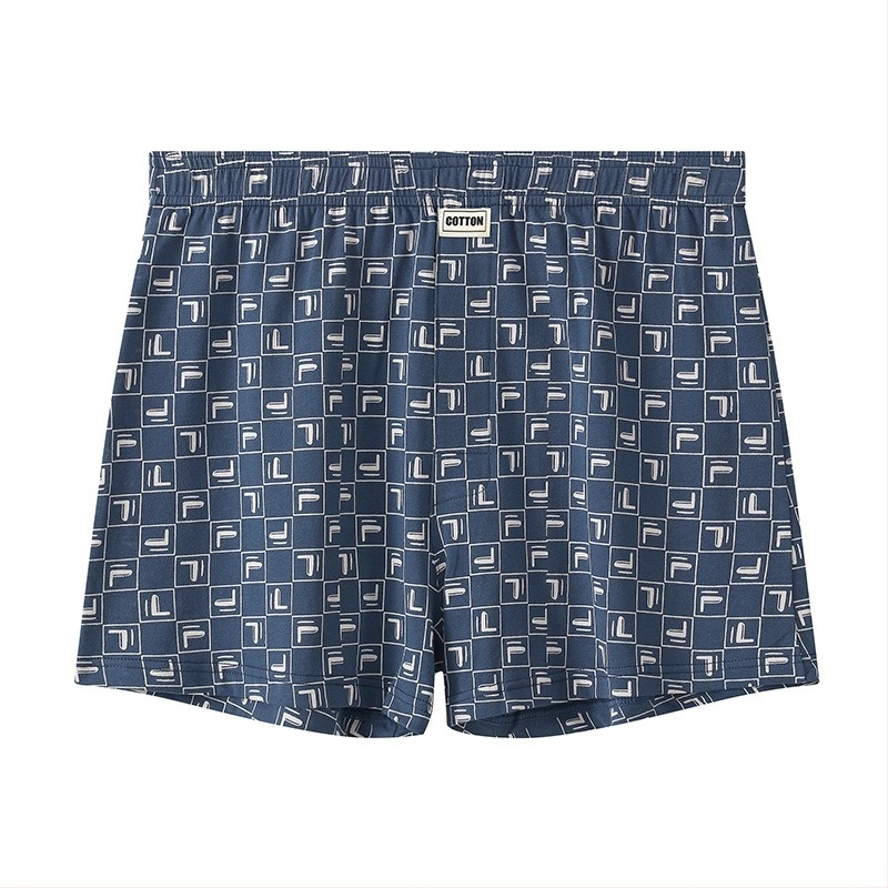 Hua Jielong lenjerie intimă pentru bărbați, boxeri în carouri pentru bărbați, boxeri din bumbac, pantaloni subțiri și respirabili, Arrow, o generație de păr