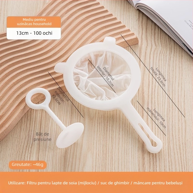 Storcător de suc ultra-fin pentru bebeluși, filtru de lapte de soia, sită anti-scurgere, bucătărie, filtru de rupere a peretelui, filtru de lapte de soia