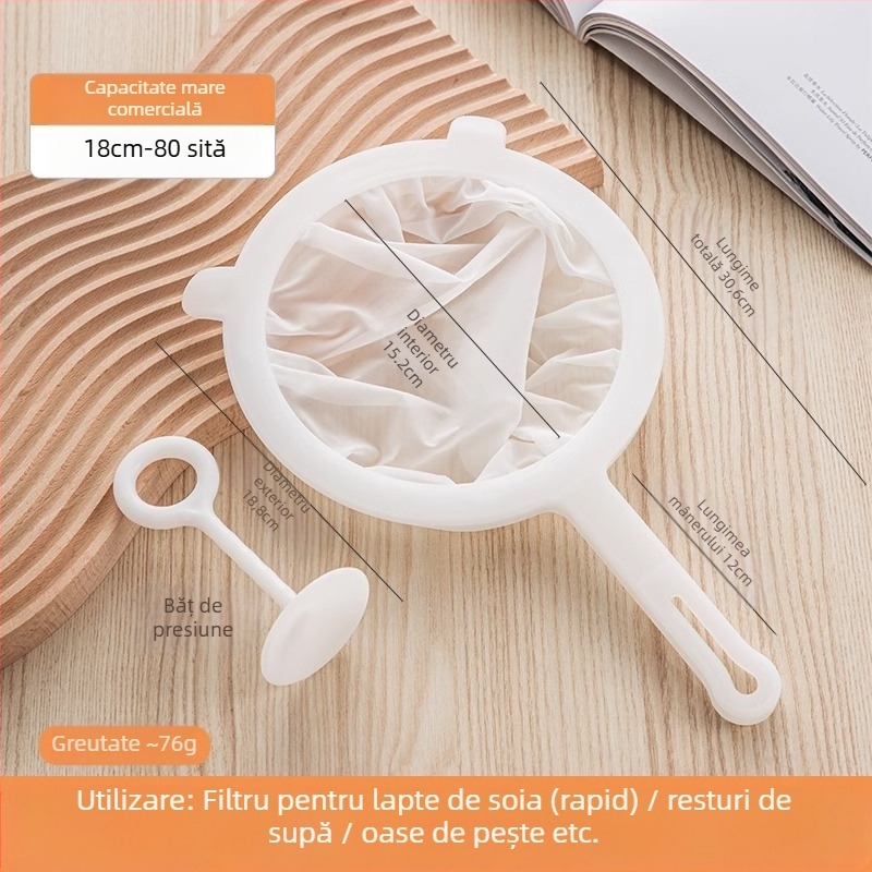 Storcător de suc ultra-fin pentru bebeluși, filtru de lapte de soia, sită anti-scurgere, bucătărie, filtru de rupere a peretelui, filtru de lapte de soia