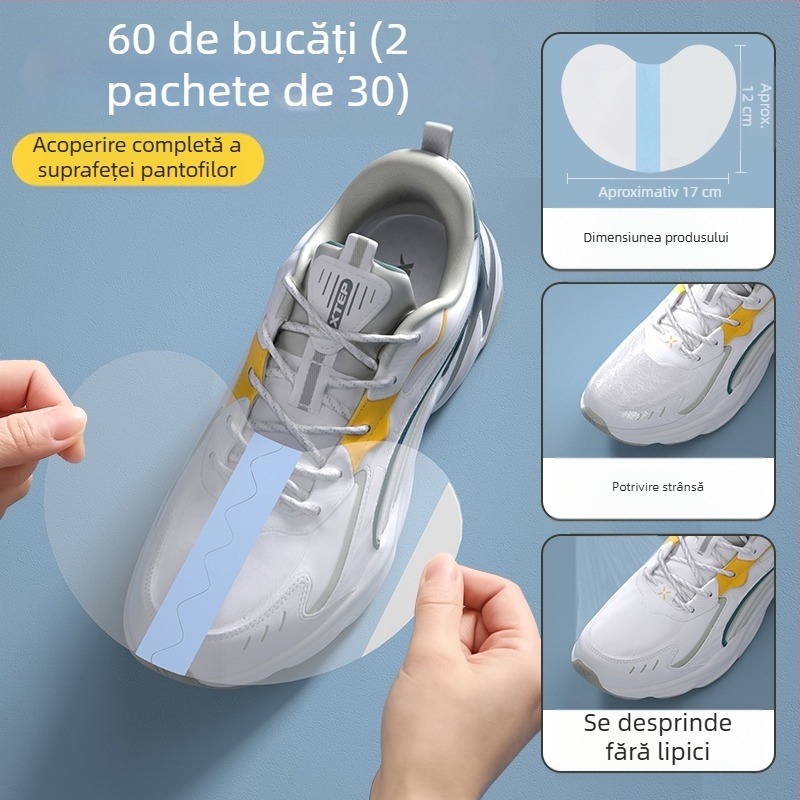 Autocolant impermeabil superior, folie anti-umezeală și anti-murdărie pentru degete, husă de protecție pentru încălțăminte care nu se udă pentru zilele ploioase, rezistentă la ploaie, umiditate și uzură