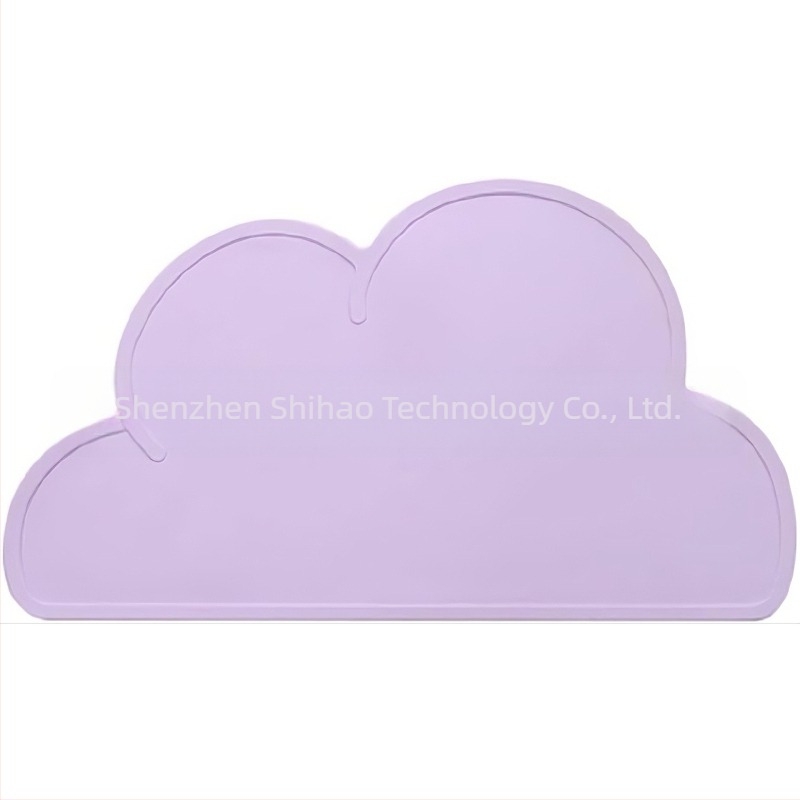 Îngroșat copii Placemat silicon nor izolație termică mat Creative Coaster Pet anti-alunecare scurgeri mat anti-opărire masă mat