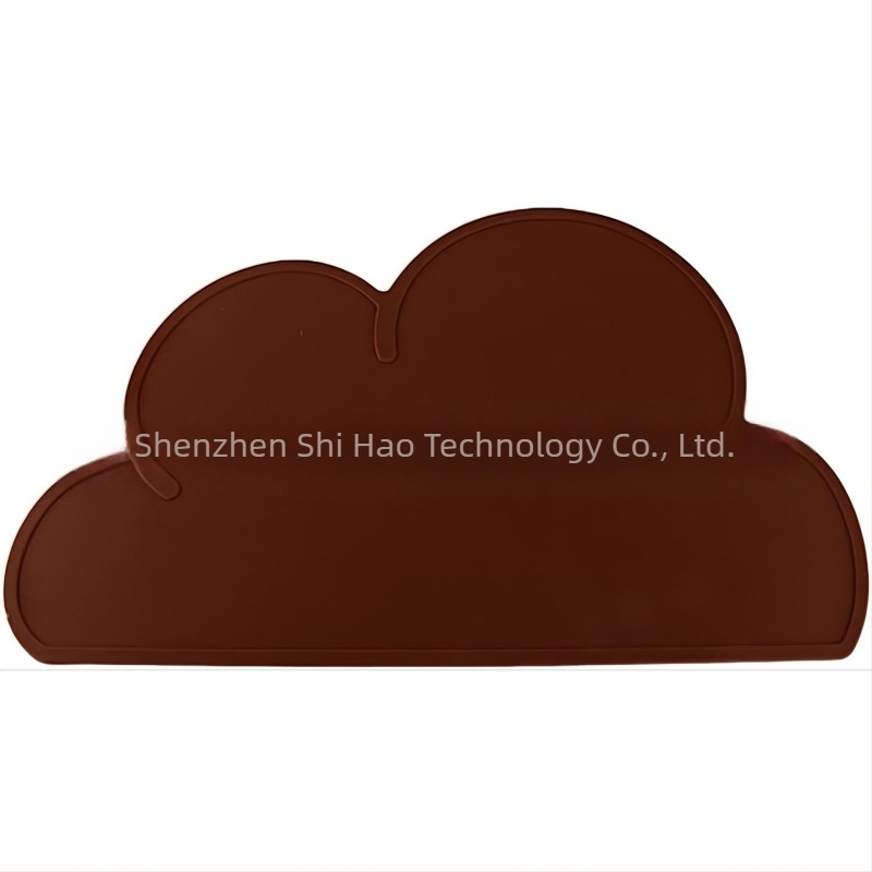 Îngroșat copii Placemat silicon nor izolație termică mat Creative Coaster Pet anti-alunecare scurgeri mat anti-opărire masă mat