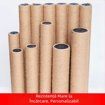 Pilon din frânghie de cânepă, cadru de cățărat pentru pisici, pilon din iută și sisal, pilon de înlocuire pentru pisici, pilon de prindere pentru cer, explozii DIY, făcute manual