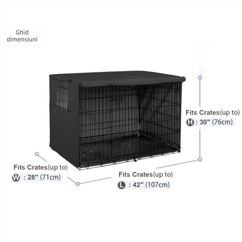 Husă transfrontalieră Amazon pentru cuști de câini, husă rezistentă din pânză Oxford pentru exterior, husă din fier, husă rezistentă la vânt, ploaie, zăpadă și praf