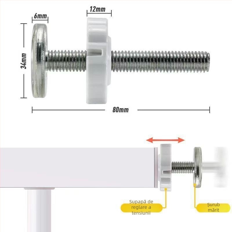 Slot pentru card cu șurub cu vârf plat pentru balustrade de ușă, balustrade pentru scări pentru copii, gard pentru copii, accesorii de protecție pentru balustrade