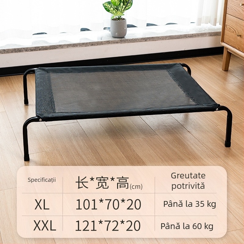 Pat de camping pentru animale de companie, pentru câini și pisici, Four Seasons, universal, de vară, respirabil, răcoros, rezistent la umiditate, detașabil și lavabil, pat pentru câini de talie medie și mică