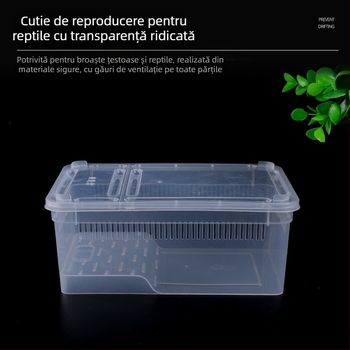 Cutie de hrănire pentru reptile en-gros din fabrică, cutie pentru melci, cutie pentru animale de companie, cutie pentru animale de companie, cutie pentru crab pustnic, cu broască cu coarne, cutie pentru șopârlă, cutie pentru insecte, cutie pentru animale d