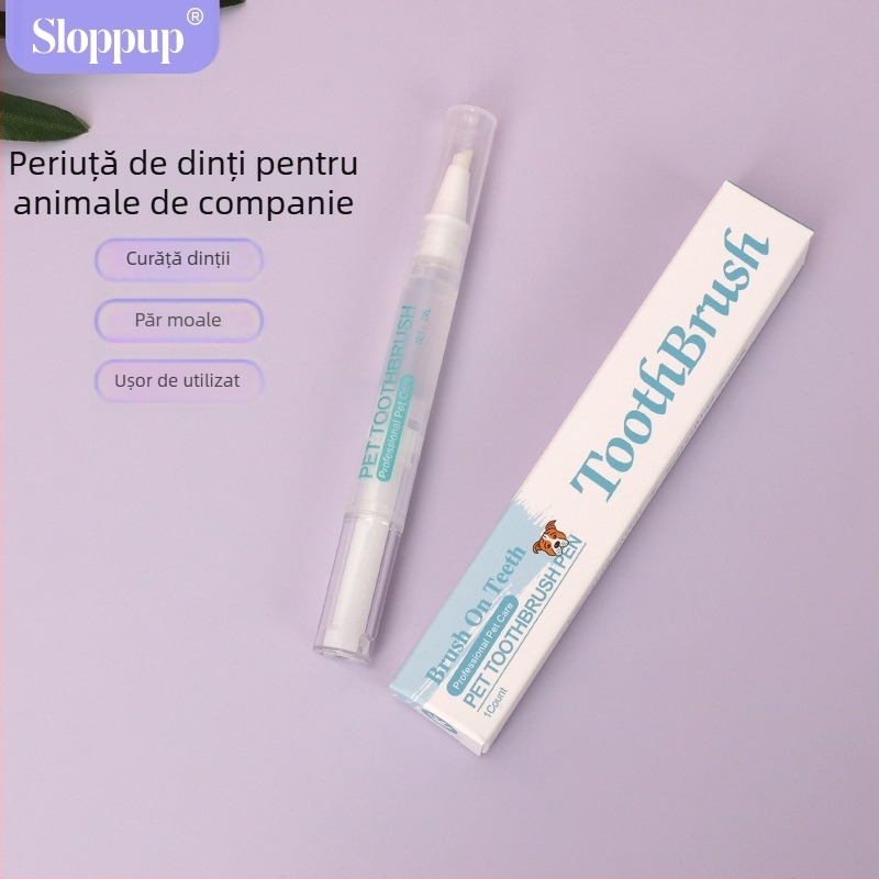 Periuță de dinți pentru animale de companie, Periuță de dinți pentru pisici și câini, Periuță de dinți, Periuță de dinți de curățare multifuncțională, Articole pentru animale de companie, Periuță de dinți pentru câini