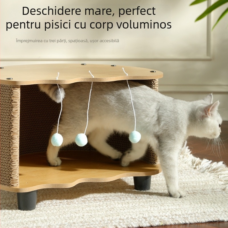 Novel Eggshell Cat Scratching Board Cat Nest Integrat Living Room Cafea Masă Universală Rezistent la Uzură și Disprețuitor Pisici Supplies Toy