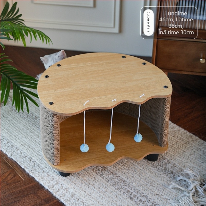 Novel Eggshell Cat Scratching Board Cat Nest Integrat Living Room Cafea Masă Universală Rezistent la Uzură și Disprețuitor Pisici Supplies Toy