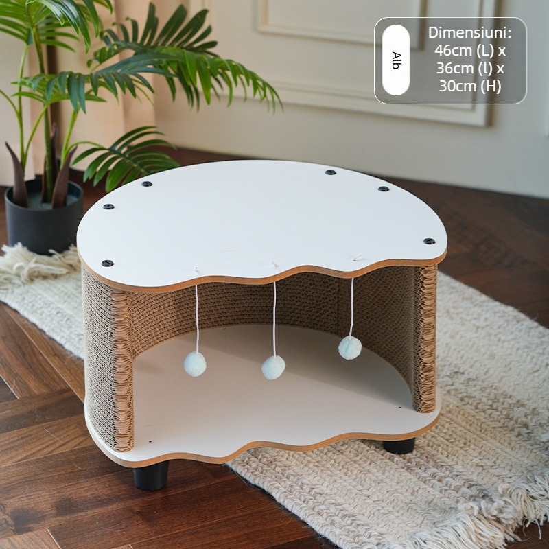 Novel Eggshell Cat Scratching Board Cat Nest Integrat Living Room Cafea Masă Universală Rezistent la Uzură și Disprețuitor Pisici Supplies Toy