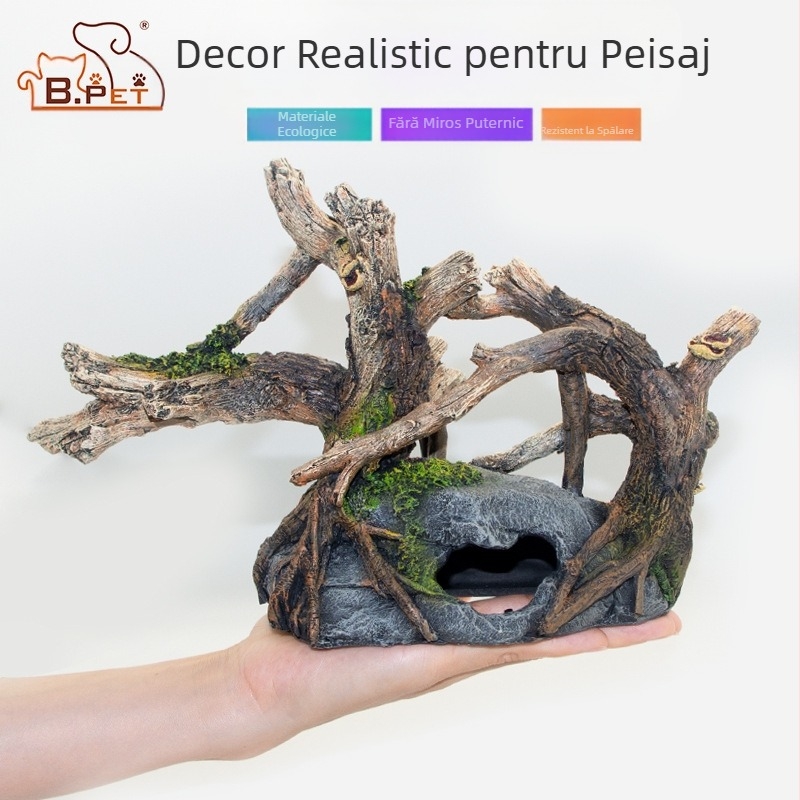Fabrica de en-gros acvariu peisagistică rezervor de pește decorare rezervor de pește simulare arbust decorațiuni arbust pești și creveți adăpost casă