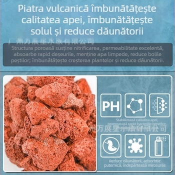 Acvariu de pește, piatră vulcanică, filtrare naturală pură, adsorbție a apei purificate, peisagistică, iaz de pește, filtrare a acvariului, material special arabic cu nisip de fund, material special pentru amenajarea teritoriului