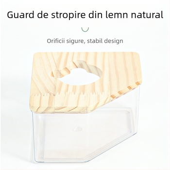 Baie de hamster, cadă de baie, nisip pentru baie, lavoar, toaletă, dublă utilizare, nisip de baie Golden Bear, nisip de urină, anti-stropire, consumabile externe