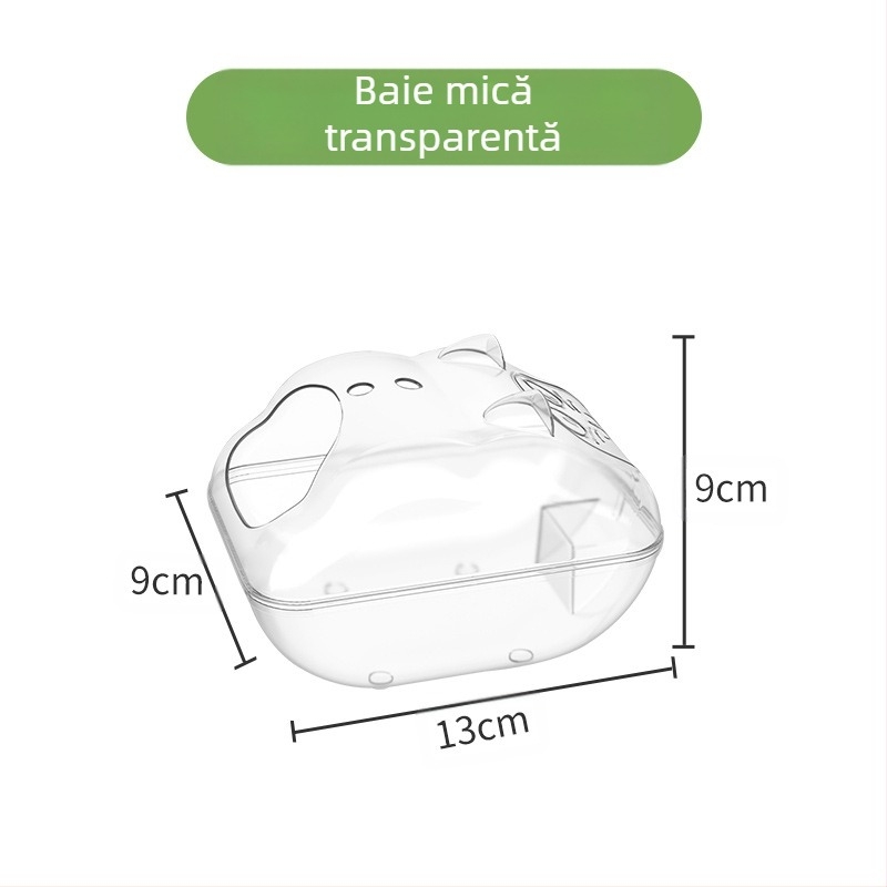 Baie de hamster, cadă de baie, nisip pentru baie, lavoar, toaletă, dublă utilizare, nisip de baie Golden Bear, nisip de urină, anti-stropire, consumabile externe