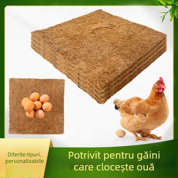 Cocos palmier mătase plantă pătrată impermeabil anti-iarbă antigel cuib de pui cuib de animale de companie covoraș maro covoraș cuib de ouă covoraș porumbel covoraș din fibre animale