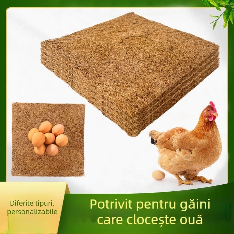 Cocos palmier mătase plantă pătrată impermeabil anti-iarbă antigel cuib de pui cuib de animale de companie covoraș maro covoraș cuib de ouă covoraș porumbel covoraș din fibre animale