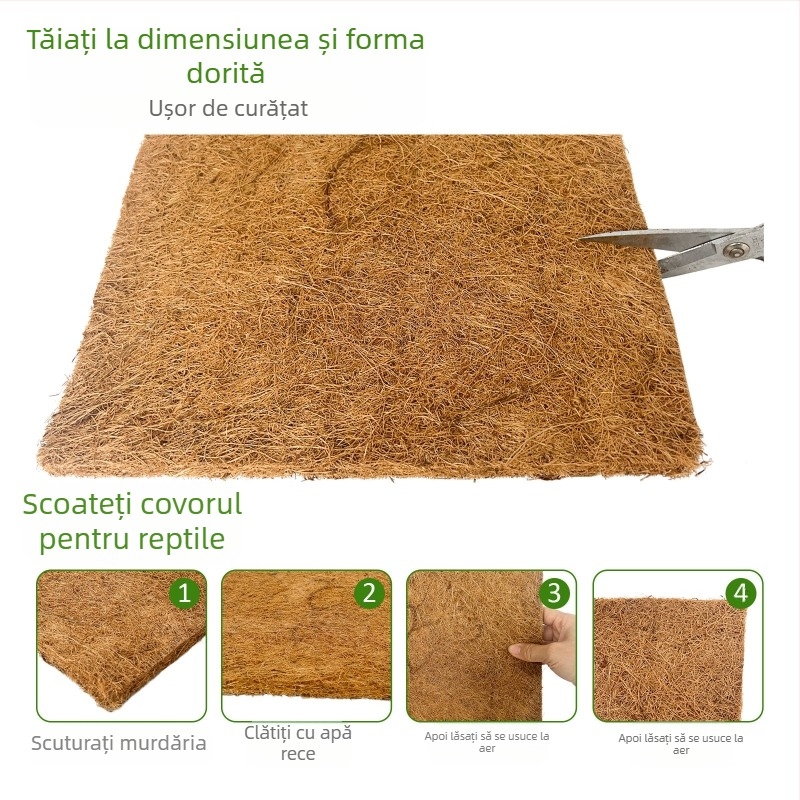 Cocos palmier mătase plantă pătrată impermeabil anti-iarbă antigel cuib de pui cuib de animale de companie covoraș maro covoraș cuib de ouă covoraș porumbel covoraș din fibre animale