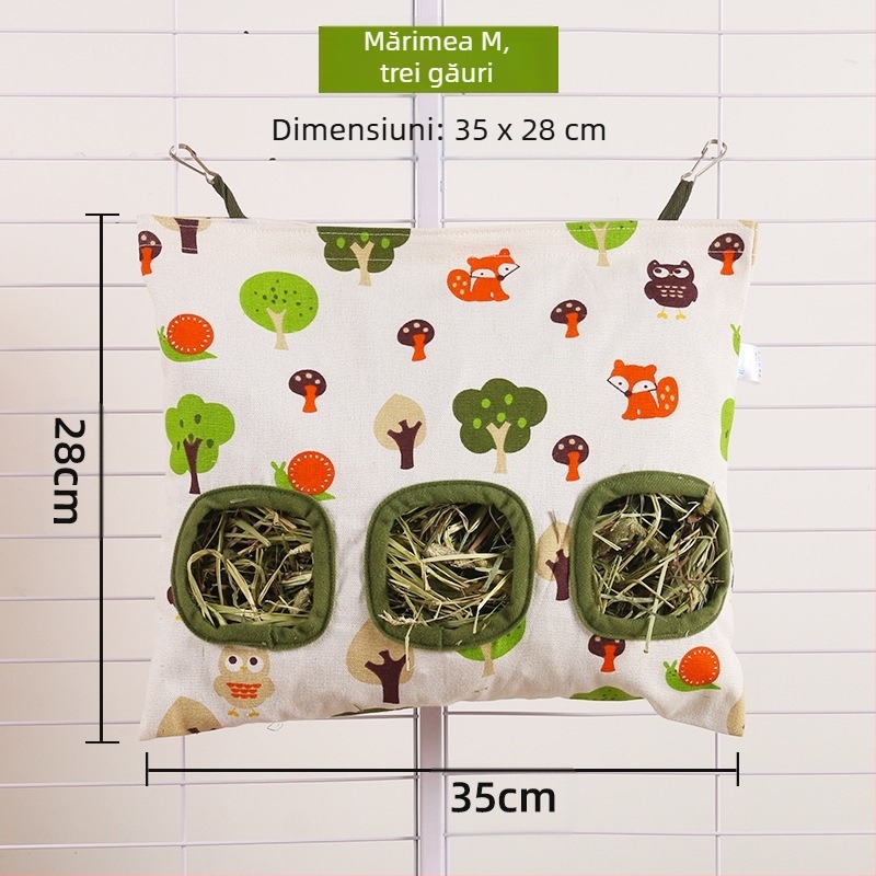 Hrănire cu fân pentru iepuri, sac de iarbă transfrontalier, rafturi pentru iarbă, en-gros, pentru iepuri, porcușori de Guineea, sac de hrănire cu fân agățat, sac de iarbă pentru iepuri