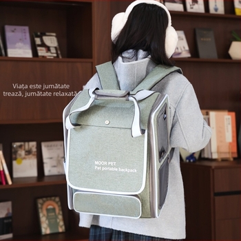 Furnizare directă din fabrică, geantă pentru pisici, geantă pentru animale de companie, rucsac portabil, geantă de transport pliabilă, spațiu mare, consumabile pentru animale de companie