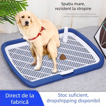 Toaletă supradimensionată pentru câini, toaletă plată pentru câini, toaletă anti-stropire pentru animale de companie, detașabilă, ușor de curățat, bazin de urină pentru câini, en-gros