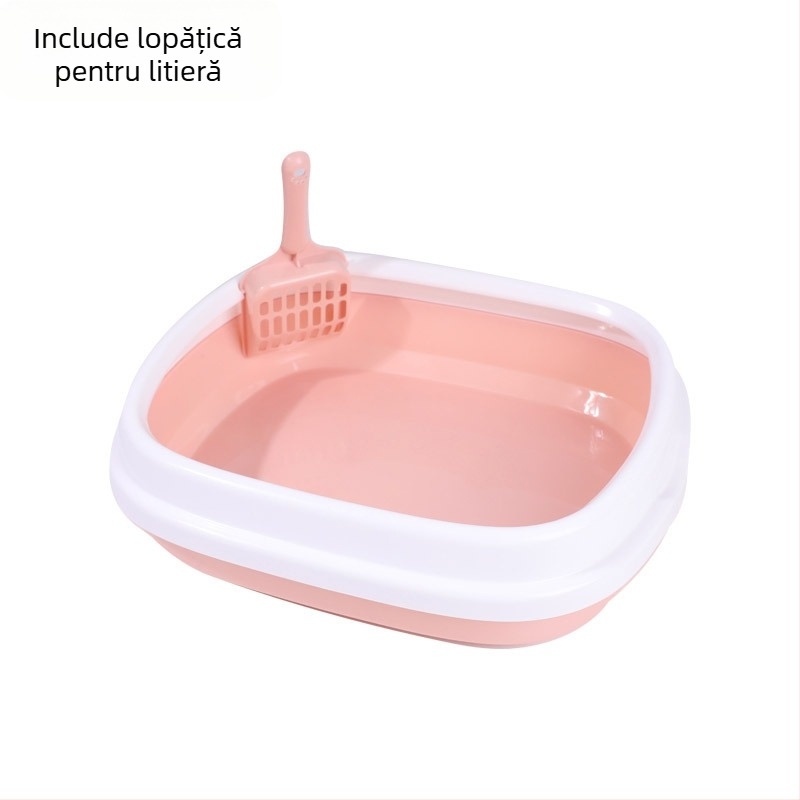 Litiera mare pentru pisici, supradimensionată, complet semi-închisă, toaletă pentru pisici, extra mare, anti-stropire, litiera pentru pisici, consumabile pentru animale de companie
