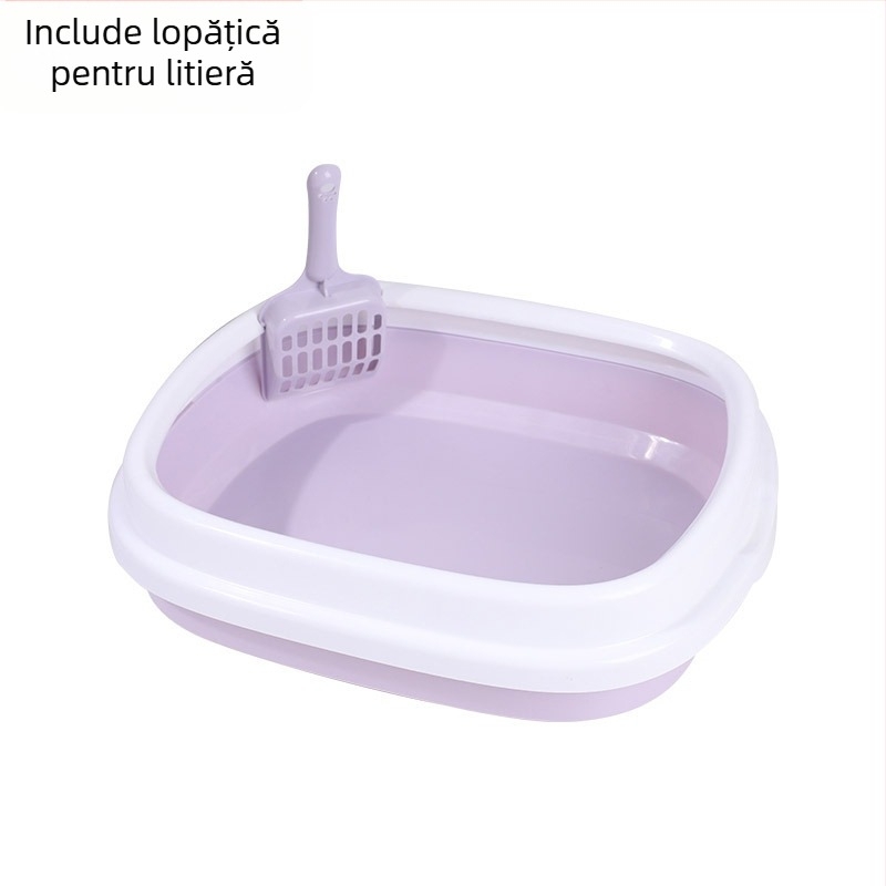 Litiera mare pentru pisici, supradimensionată, complet semi-închisă, toaletă pentru pisici, extra mare, anti-stropire, litiera pentru pisici, consumabile pentru animale de companie